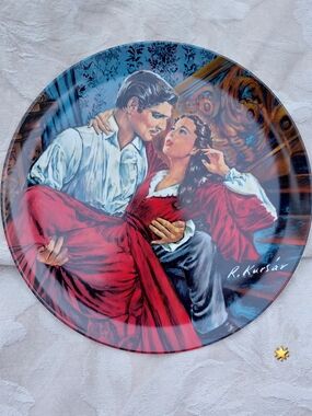 ​Gone With the Wind Scarlett & Rhett The Finale Collector Plate Knowles 1986 9"